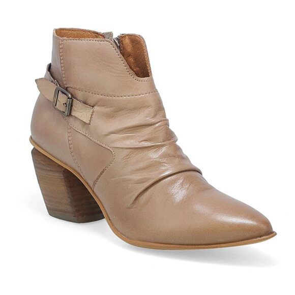 NEW MIZ MOOZ Made In Portugal Leather Joella Booties in beige for women 825 6m3 - Picture 2 of 9